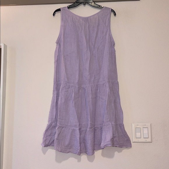 Michael Stars Scarlett Flounce Gauze Dress in Lilac SZ S NWOT - Picture 3 of 5